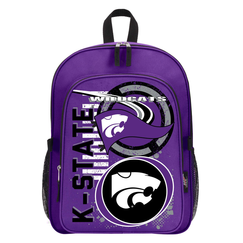 Kansas State Wildcats "Accelerator" Backpack & Lunch Kit Set, 16" x 5.5" x 12"