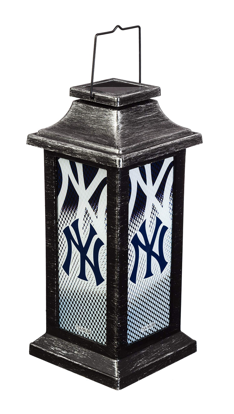 Team Sports America Light Up Solar Garden Lantern for NY Yankees Fans 4.4 x 10 x 4.4 Inches