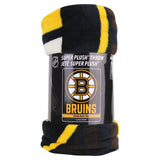 NHL Breakaway Super Soft Plush Throw Blanket (Boston Bruins)