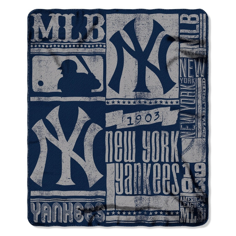 Yankees OFFICIAL 50""x60"" Fleece Throw, Strength Series