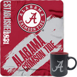 Boelter Brands NCAA Warm & Cozy College Bundle includes Coffee Mug and Fleece Blanket (Alabama Crimson Tide)