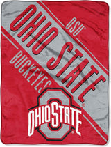 Ohio State Buckeyes 30oz Insulated Stainless Steel Travel Tumbler and Blanket Bundle (Section Plush)