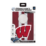 SOAR NCAA Tabletop Cornhole Game and Bluetooth Speaker, Wisconsin Badgers