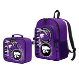 Kansas State Wildcats "Accelerator" Backpack & Lunch Kit Set, 16" x 5.5" x 12"