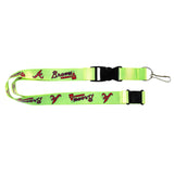 aminco MLB Atlanta Braves Lanyard Neon Green, 22 Inch