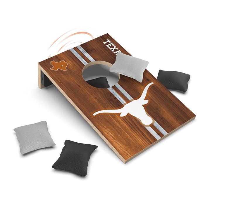 SOAR NCAA Tabletop Cornhole Game and Bluetooth Speaker, Texas Longhorns