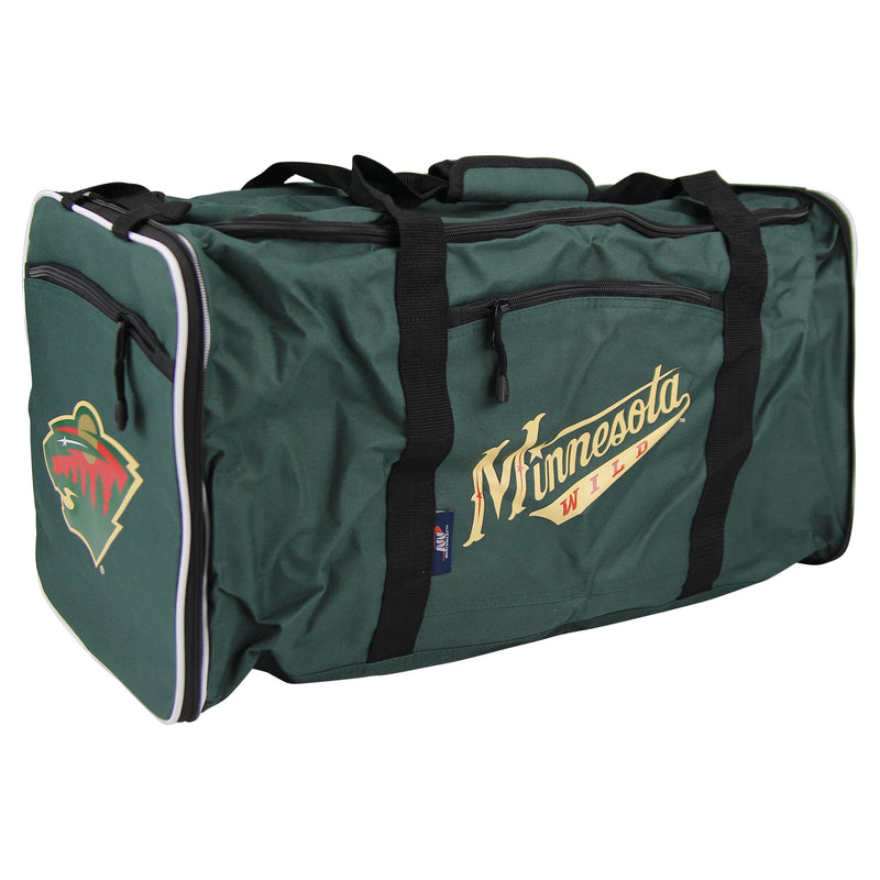 NHL Team Logo Extended Shoulder Duffle Bag (Minnesota Wild)