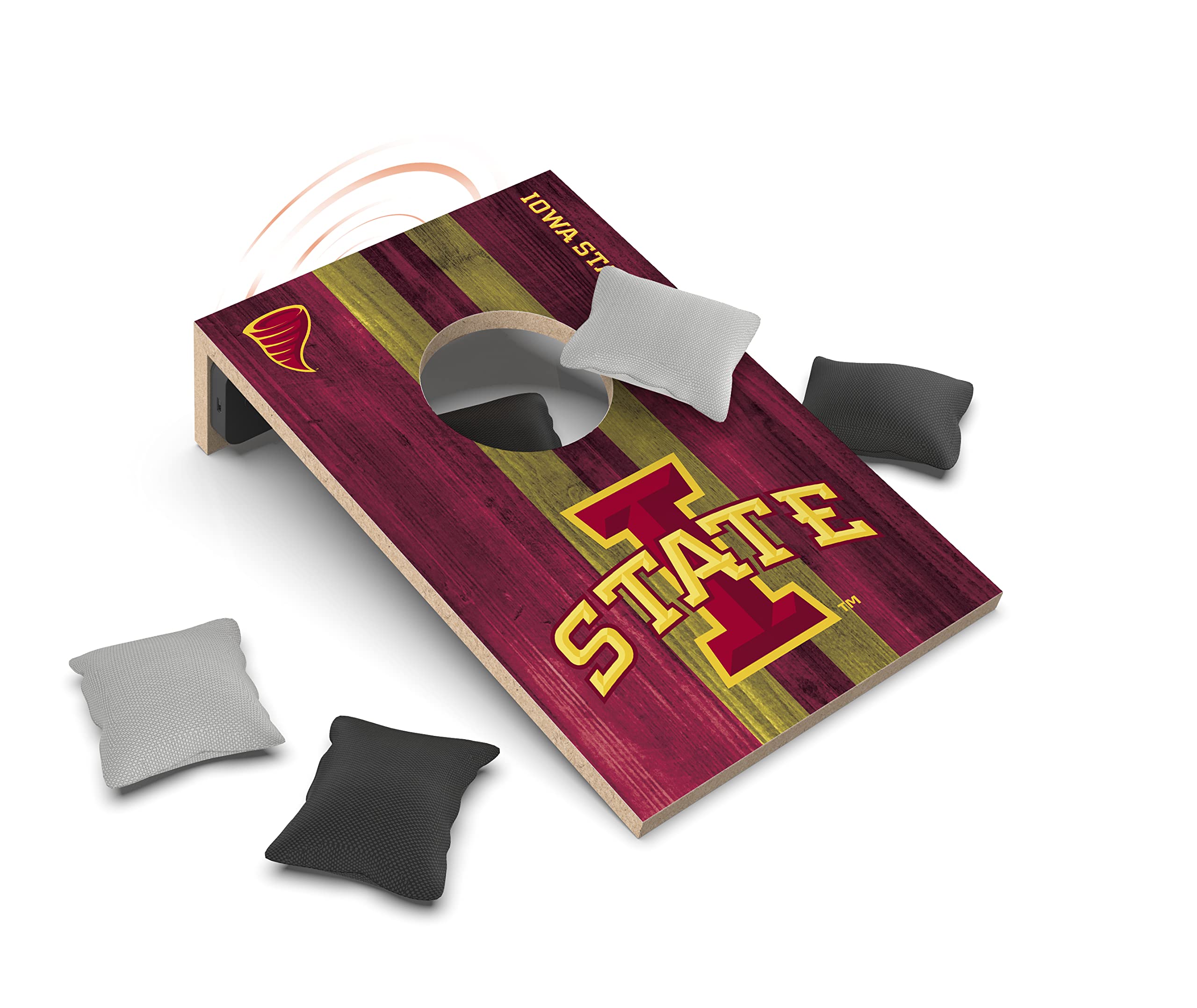 SOAR NCAA Tabletop Cornhole Game and Bluetooth Speaker, Iowa State Cyclones