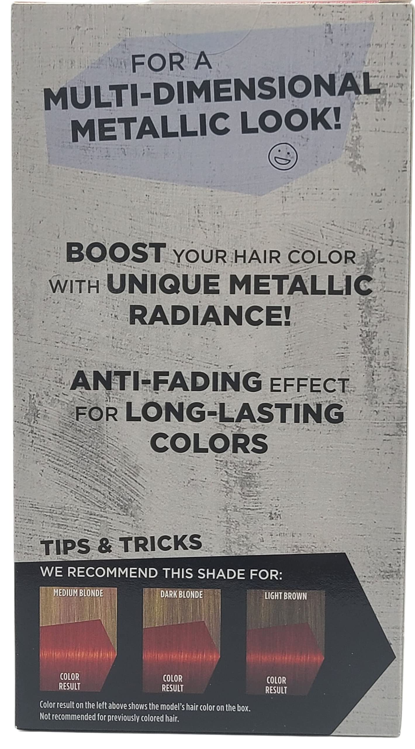 Hair Dye Bundle with Vagabond Exchange Hair Clip and 2-Pack of Schwarzkopf Got2b Metallics Color (Real Red)