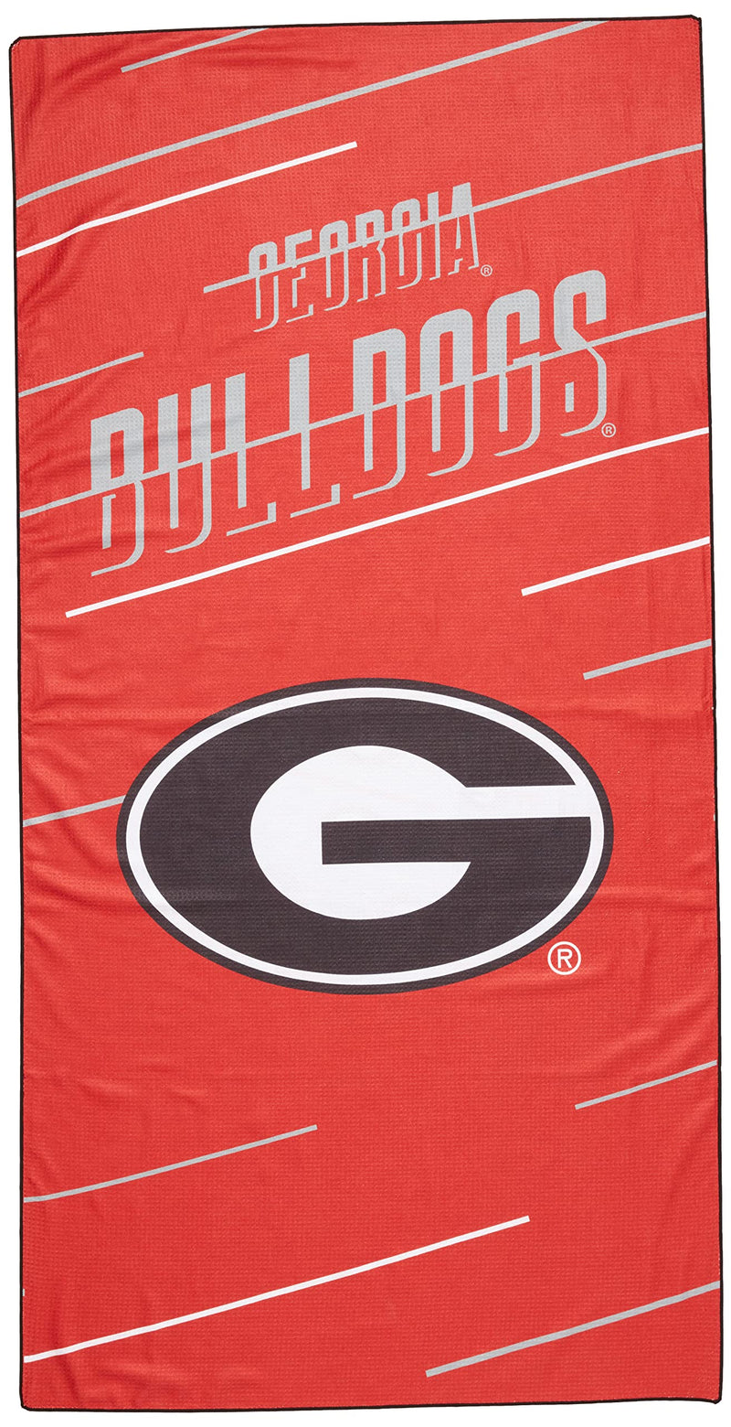 The Northwest Company NCAA Georgia Bulldogs Beach Towel & Mesh Bag Set, 32" x 64", Splitter