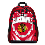 The Northwest Company NHL Chicago Blackhawks Unisex-Youth "Lightning" Sports Backpack, 16.5" x 5.5" x 12", Lightning