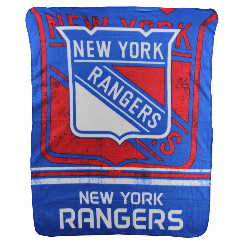 Northwest NHL Fade Away Printed Fleece Throw, 50" x 60" (New York Rangers)