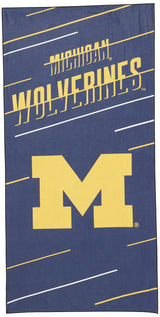 The Northwest Company NCAA Michigan Wolverines Beach Towel & Mesh Bag Set, 32" x 64", Splitter