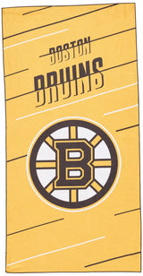 The Northwest Company NHL Boston Bruins Beach Towel & Mesh Bag Set, 32" x 64", Splitter