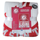 Northwest Officially Licensed NCAA Alabama Crimson Tide Silk Touch Oversized Keepsake Throw Blanket 60"x80"