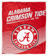 The Northwest Company NCAA Alabama Crimson Tide Mink Sherpa Throw Blanket, 50" x 60", New School