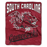 Northwest NCAA South Carolina Gamecocks Unisex-Adult Raschel Throw Blanket, 50" x 60", Alumni