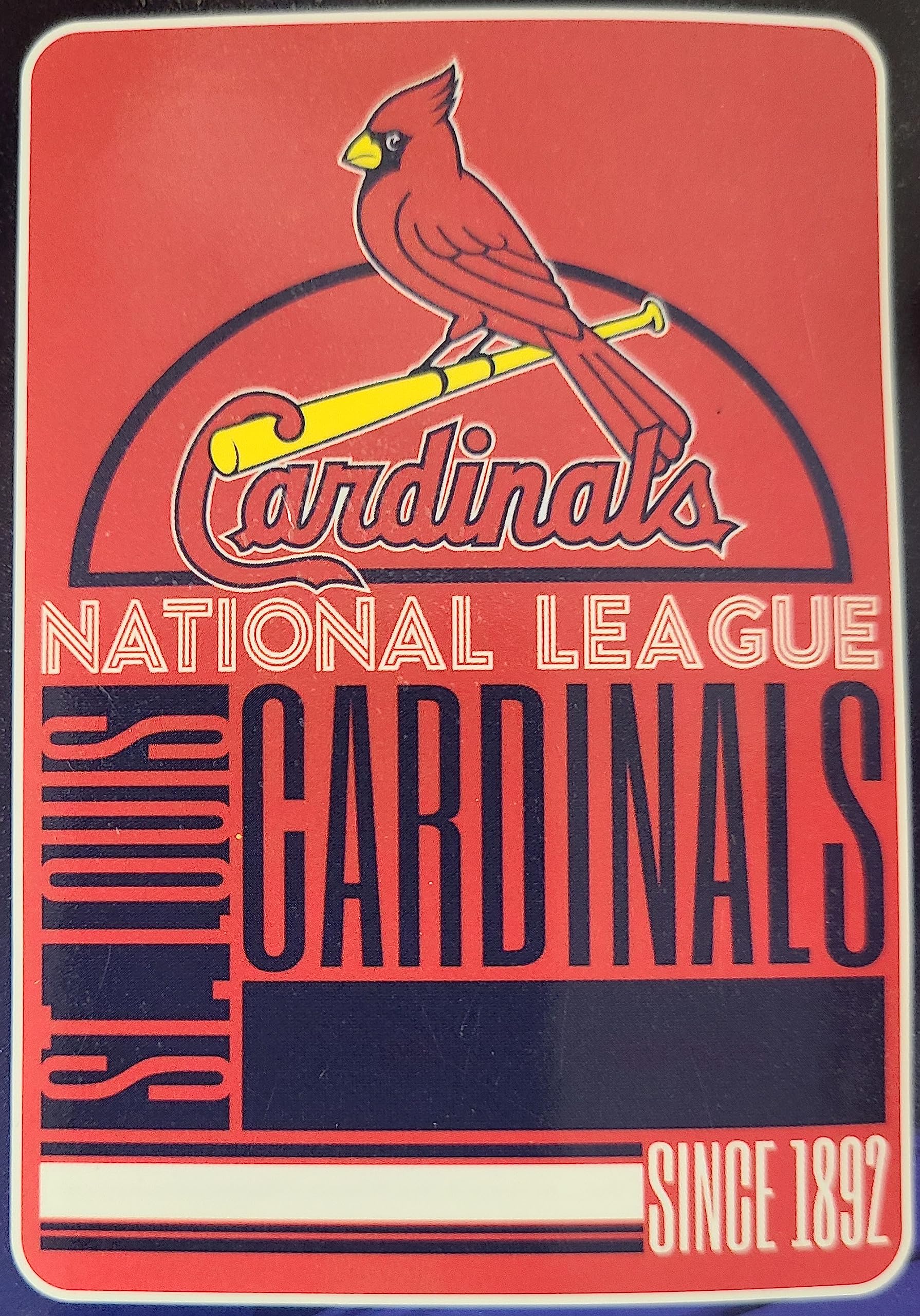 Northwest Officially Licensed MLB Super Plush Oversized Throw Blanket 62" x 90" (St Louis Cardinals)