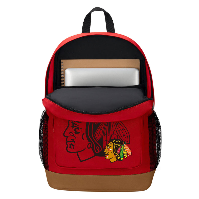 Northwest Chicago Blackhawks NHL Playmaker Backpack, 18" x 5" x 13"