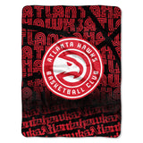 The Northwest Company NBA Atlanta Hawks Micro Raschel Throw Blanket, 46" x 60", Redux