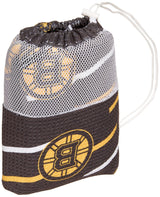 The Northwest Company NHL Boston Bruins Beach Towel & Mesh Bag Set, 32" x 64", Splitter