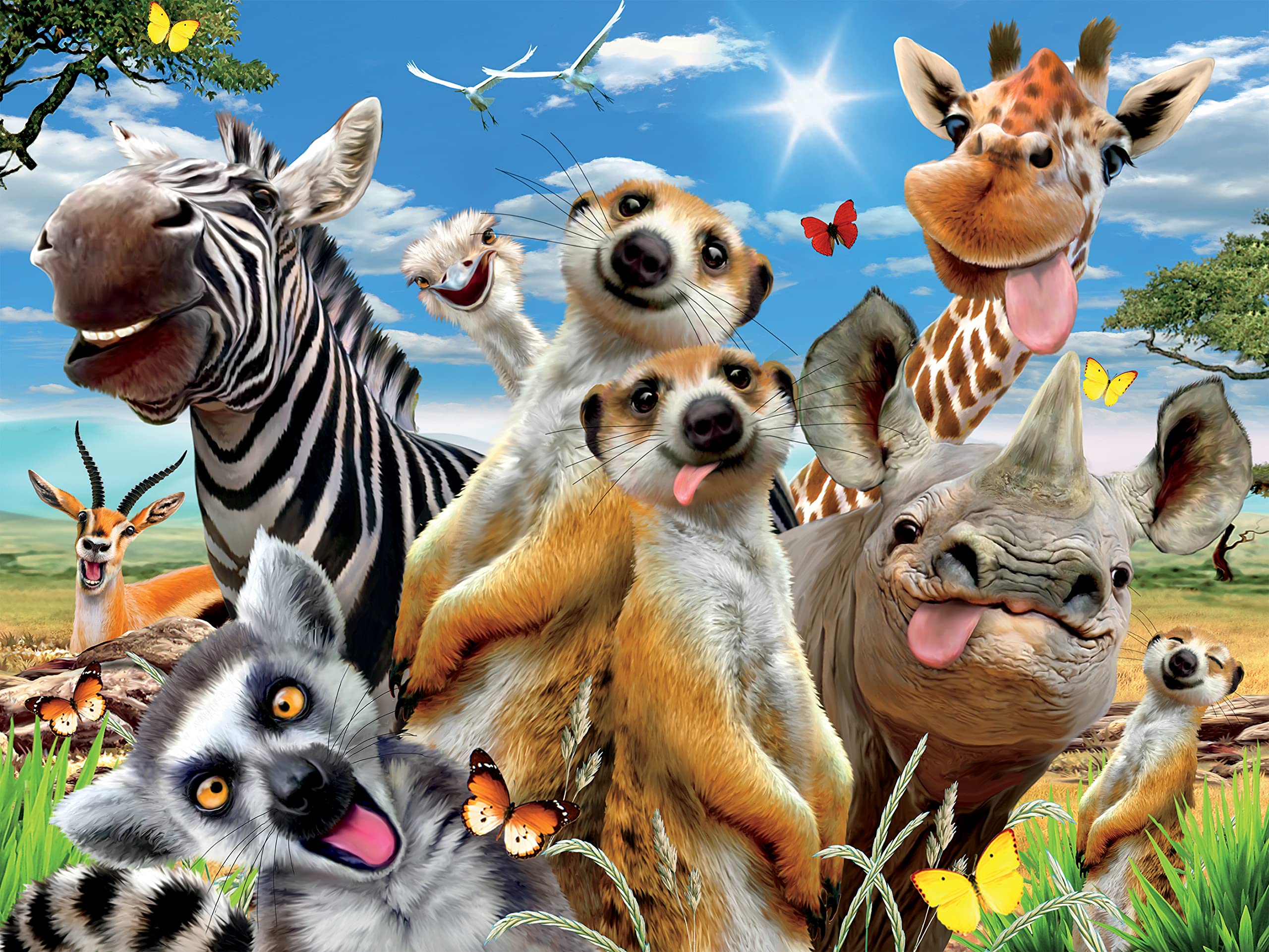 Ceaco - Selfies -African Sun - 550 Piece Jigsaw Puzzle