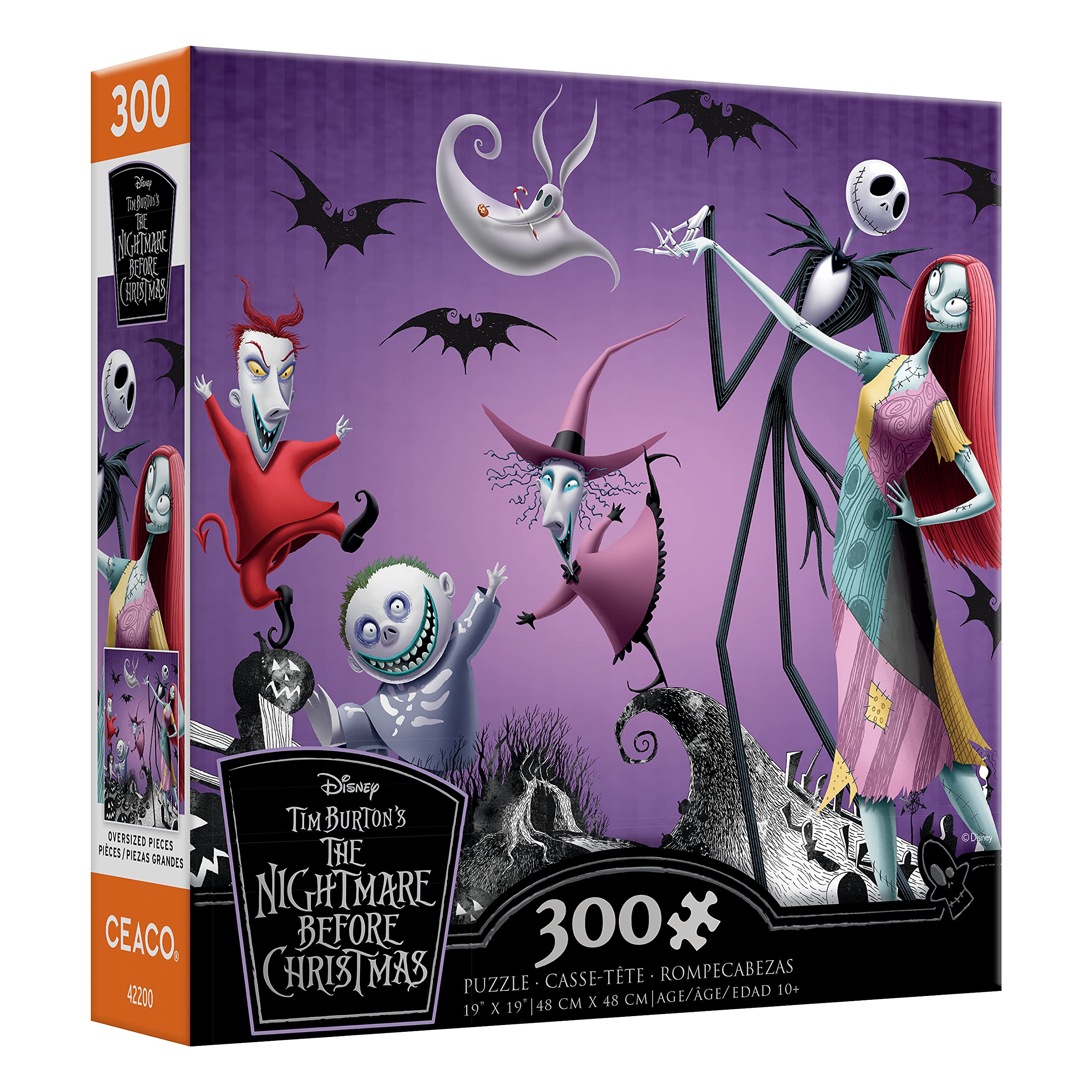 Ceaco - Disney - Nightmare Before Christmas - Let's Dance - Oversized 300 Piece Jigsaw Puzzle