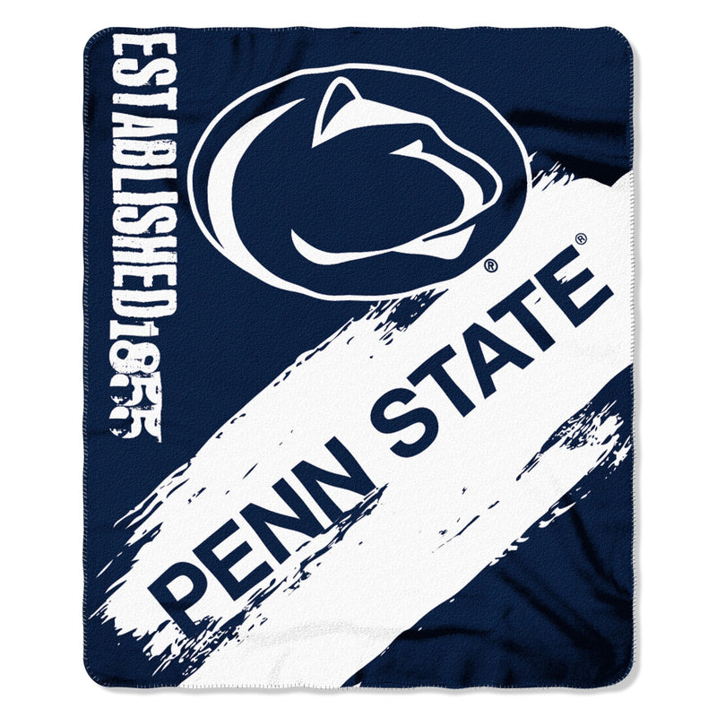 The Northwest Company NCAA Penn State Nittany Lions Fleece Throw Blanket, 50" x 60", Painted