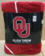 Northwest Licensed NCAA Double Blanket Bundle, Two Top Selling Throw Blankets for All Occasions (Oklahoma Sooners, Square Up Fleece/Section Plush)