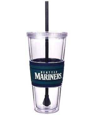 MLB Seattle Mariners Hype Straw Tumbler, 22-ounce